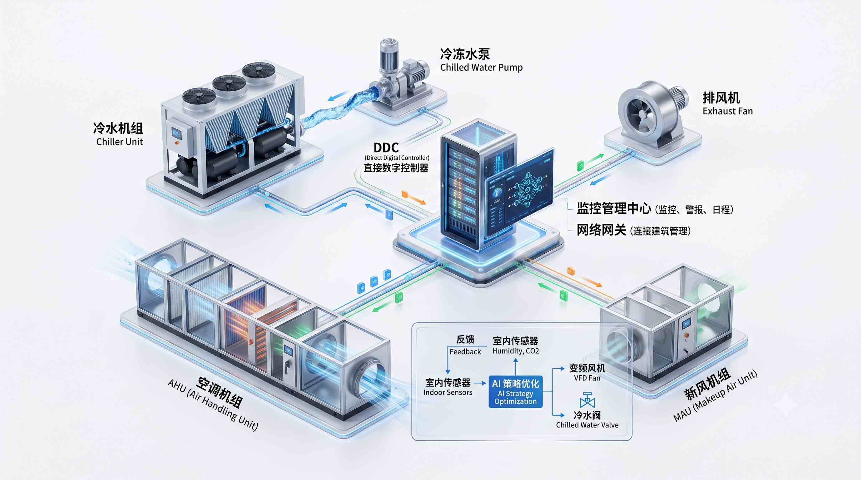 广州智慧建筑BAS楼宇自控系统弱电智能化顶层设计架构图