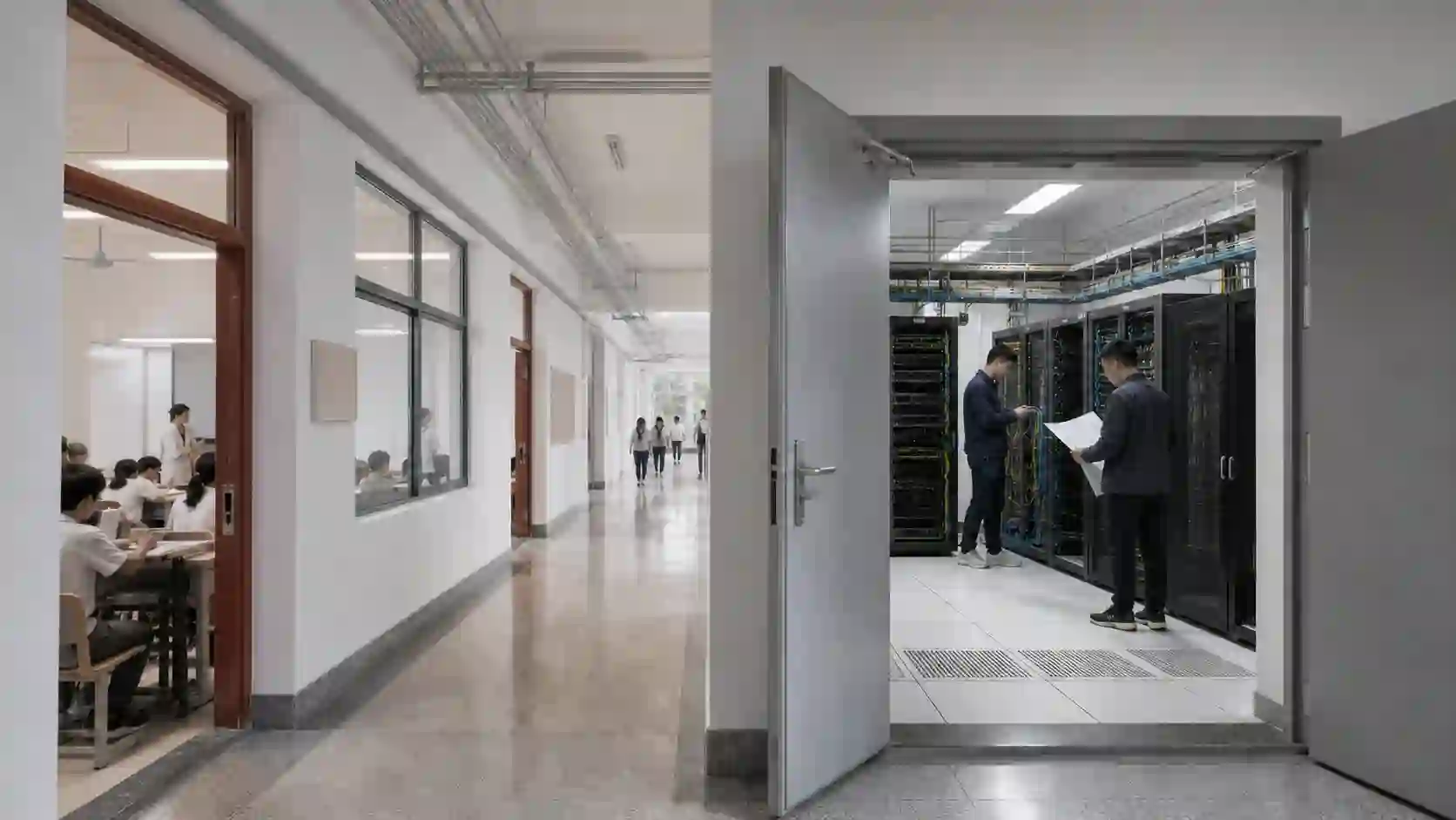 K12老校区弱电改造方案：不停课状态下的数据平滑割接与网络利旧指南